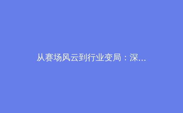 从赛场风云到行业变局：深度解析中国体育产业的崛起与新挑战 - 3